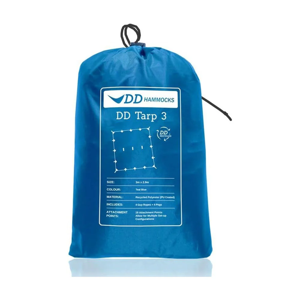 DD Hängematten Recyclet Tarp 3 azul - Toldo Bushcraft