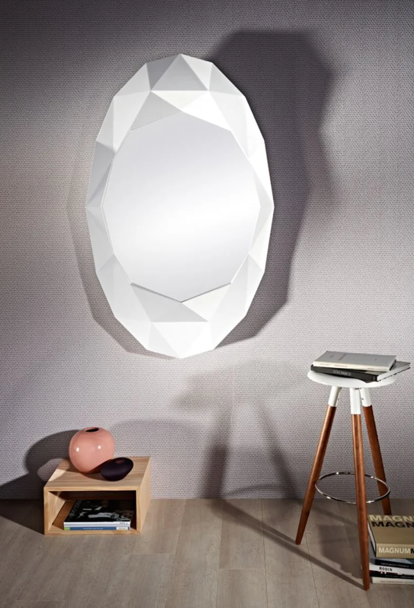 Designer Hotel Mirror Matt White 93 x H. 152 cm - Hotel Furniture