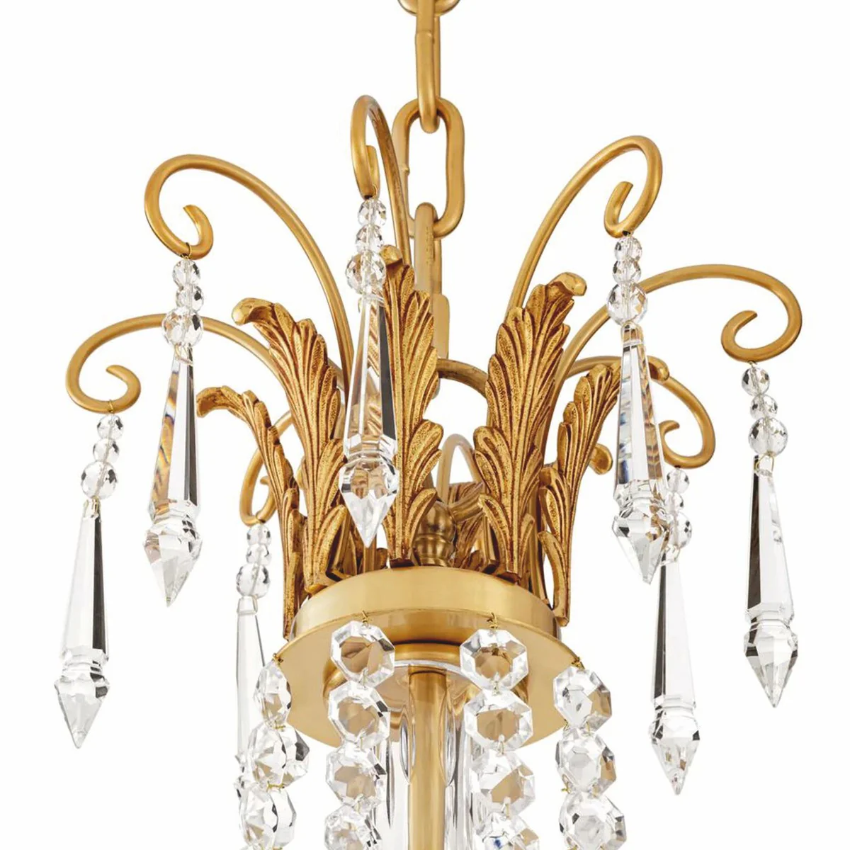 Luxury baroque crystal chandelier antique gold Ø 80 x H. 116 cm - luxury quality