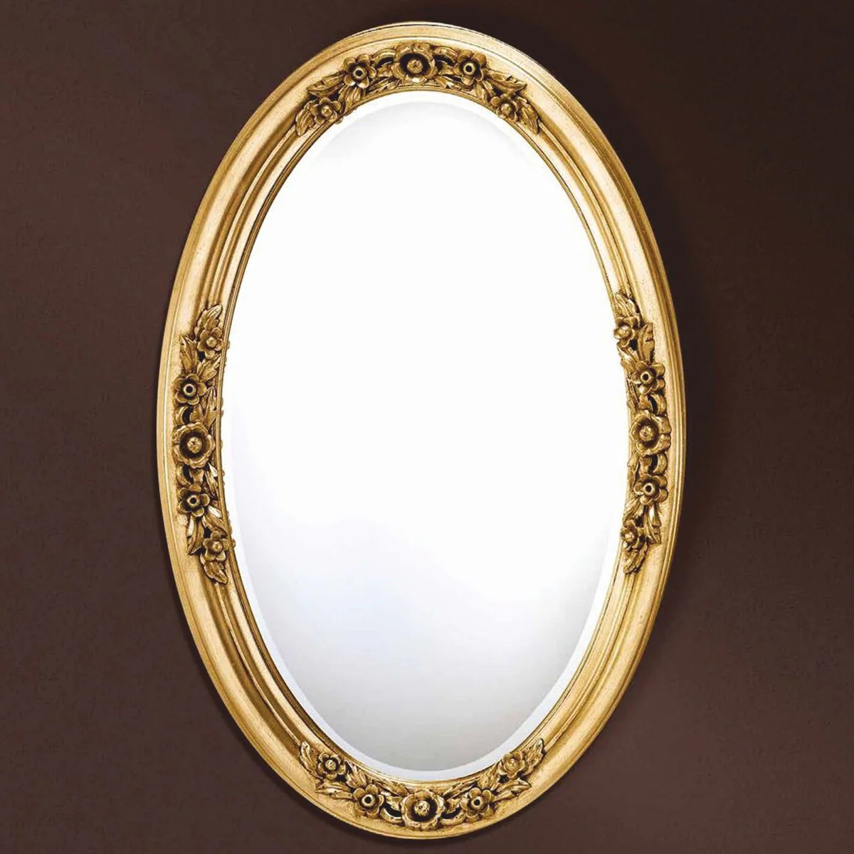 Luxus Barock Spiegel Gold H. 116 cm - Barock Möbel - Made in Italy