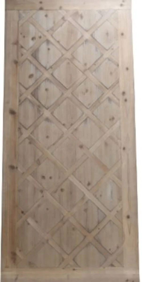 Country house style dining table white / natural colors 200 x 90 x H. 75 cm - country house style dining room furniture