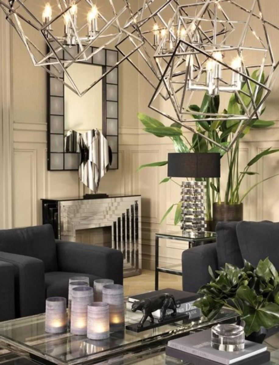 Designer luxury mahogany wall mirror 100 x H 140 cm - luxury quality