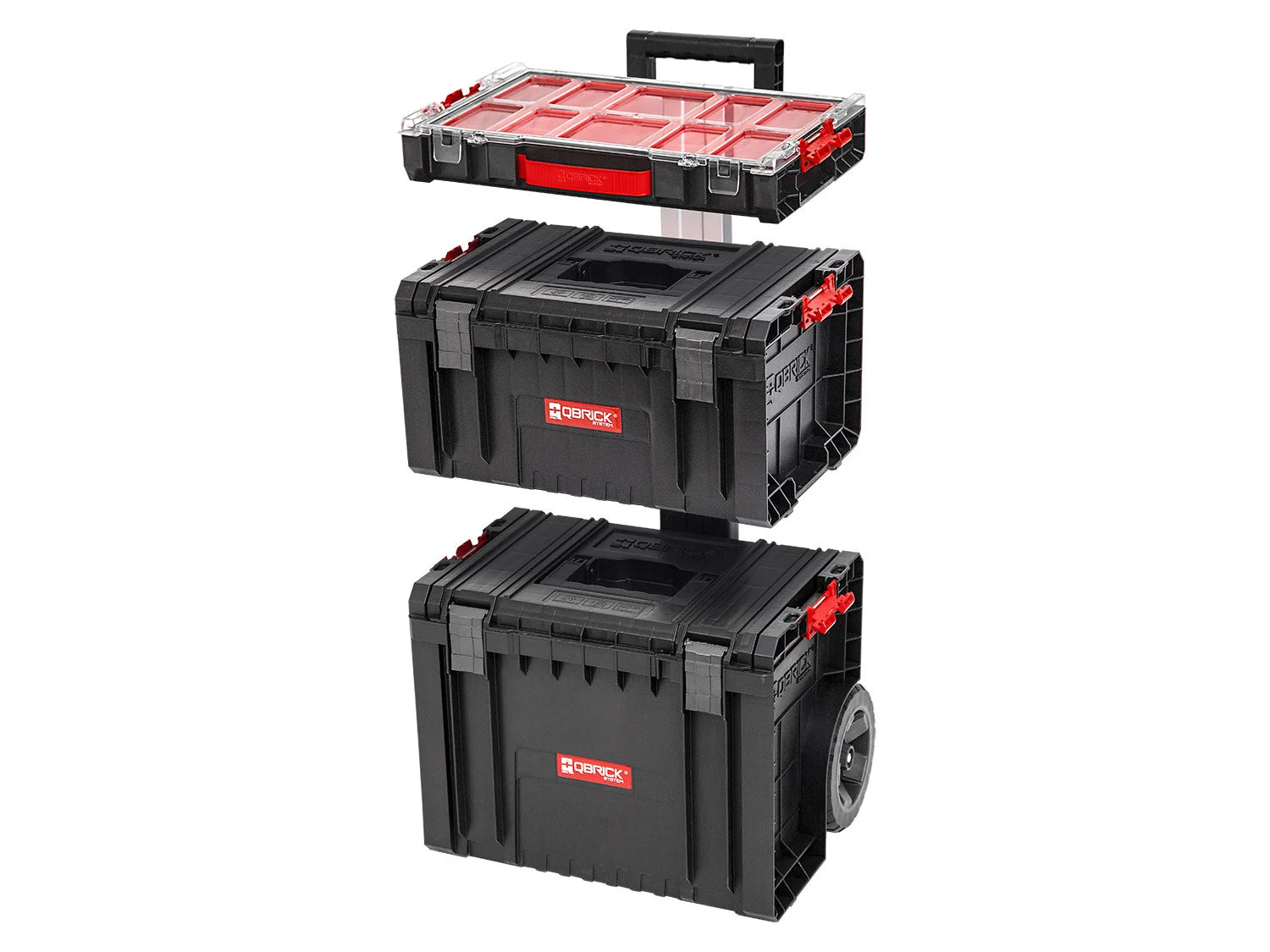 Qbrick System Werkzeugwagen-Set PRO Organizer 100 + PRO Toolbox + PRO Cart