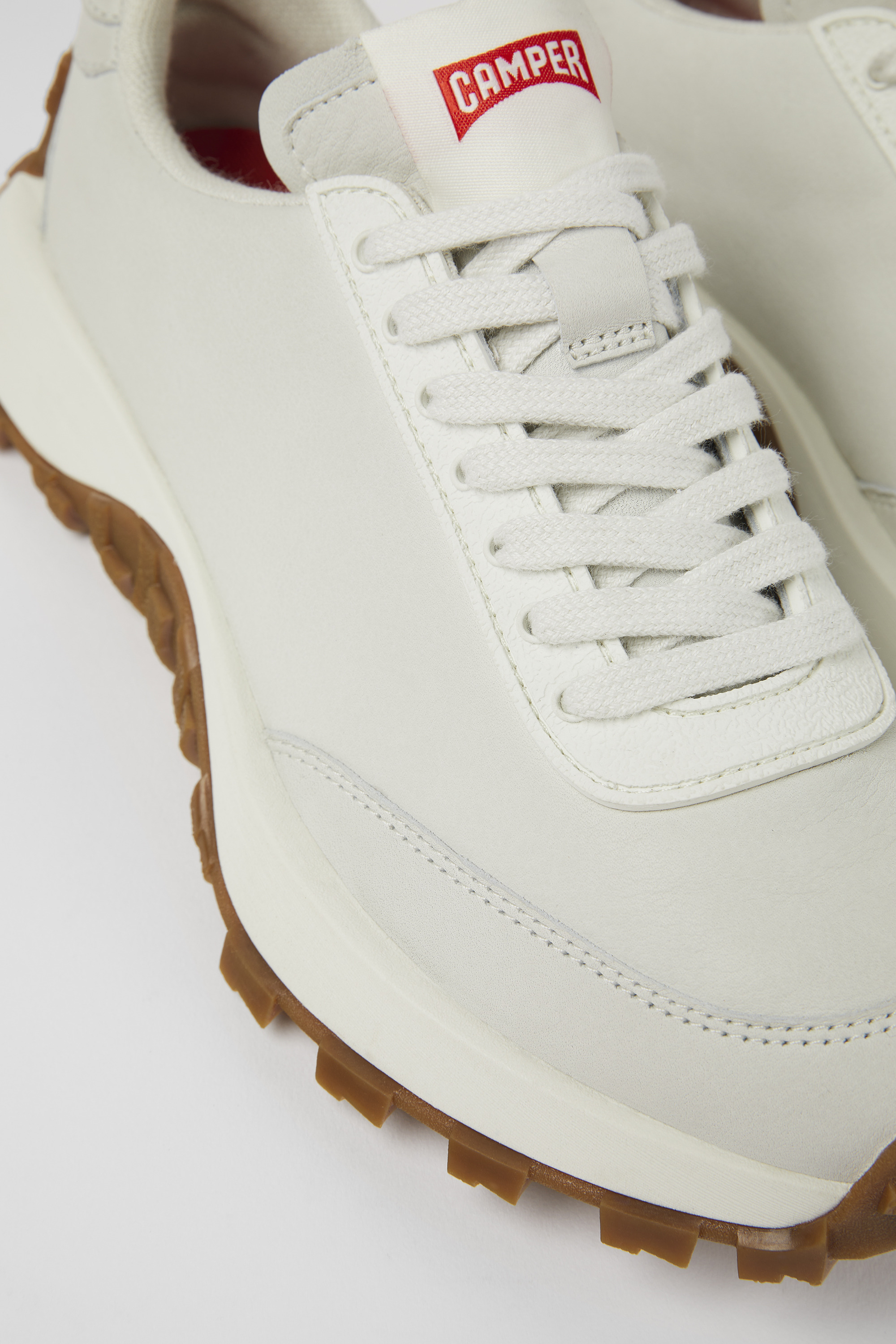 Drift Trail VIBRAM - Weiße Ledersneaker für Damen