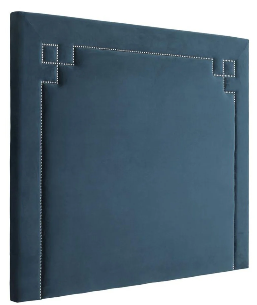 Designer bed headboard blue 180 x H. 150 cm - luxury bedroom furniture