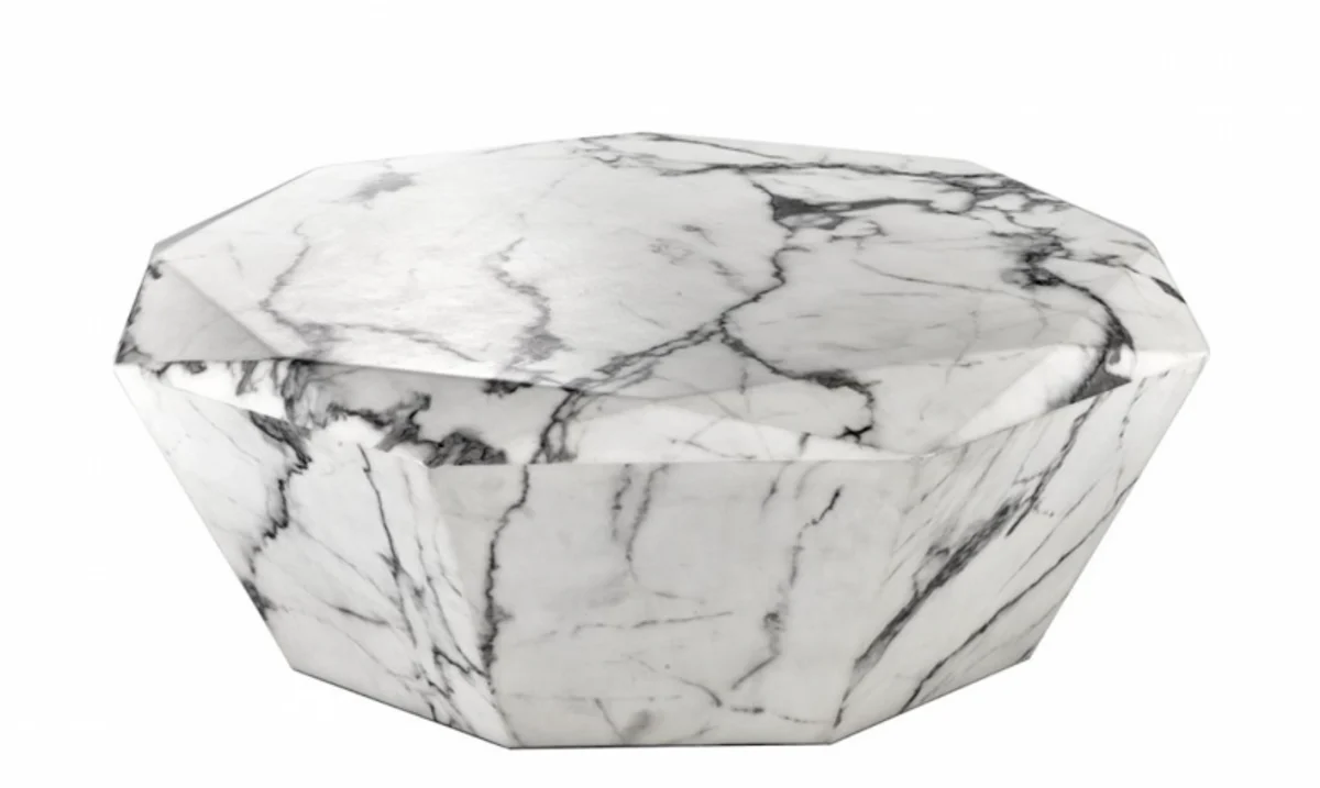 Art Deco Luxury Faux Marble Coffee Table - Living Room Salon Table - Luxury Collection