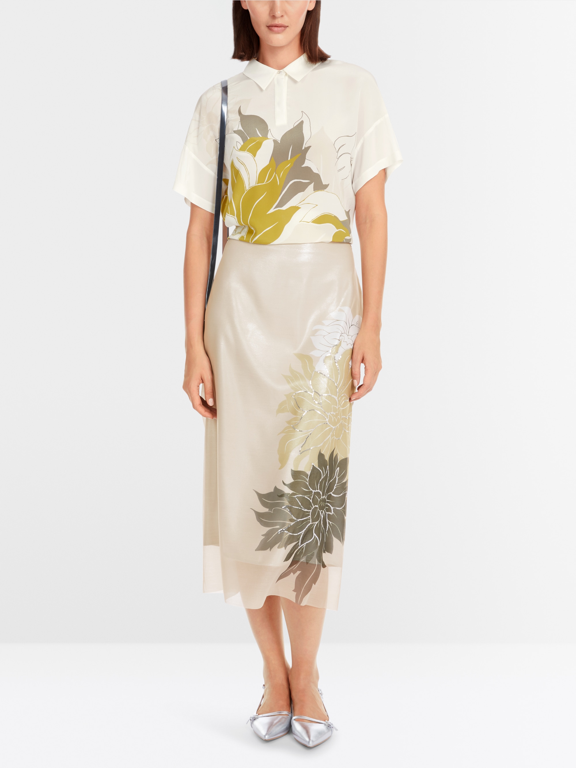 Marc-Cain Seidenbluse mit Blumenmuster