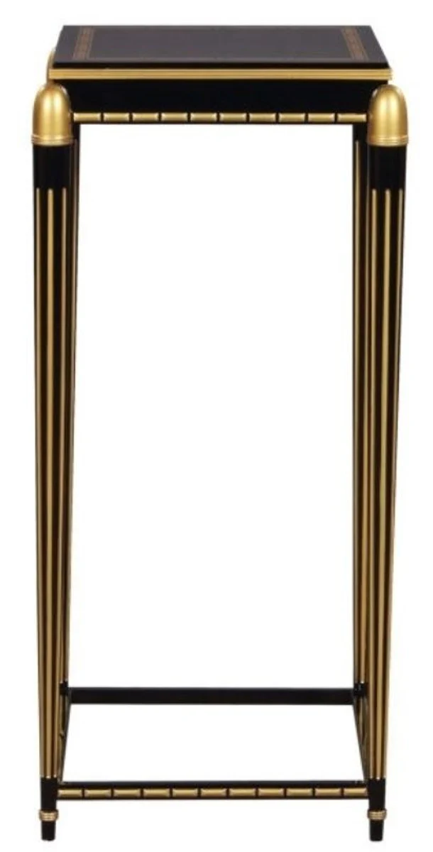 Luxury living room flower table black / gold 45 x 45 x H. 95 cm - luxury side table