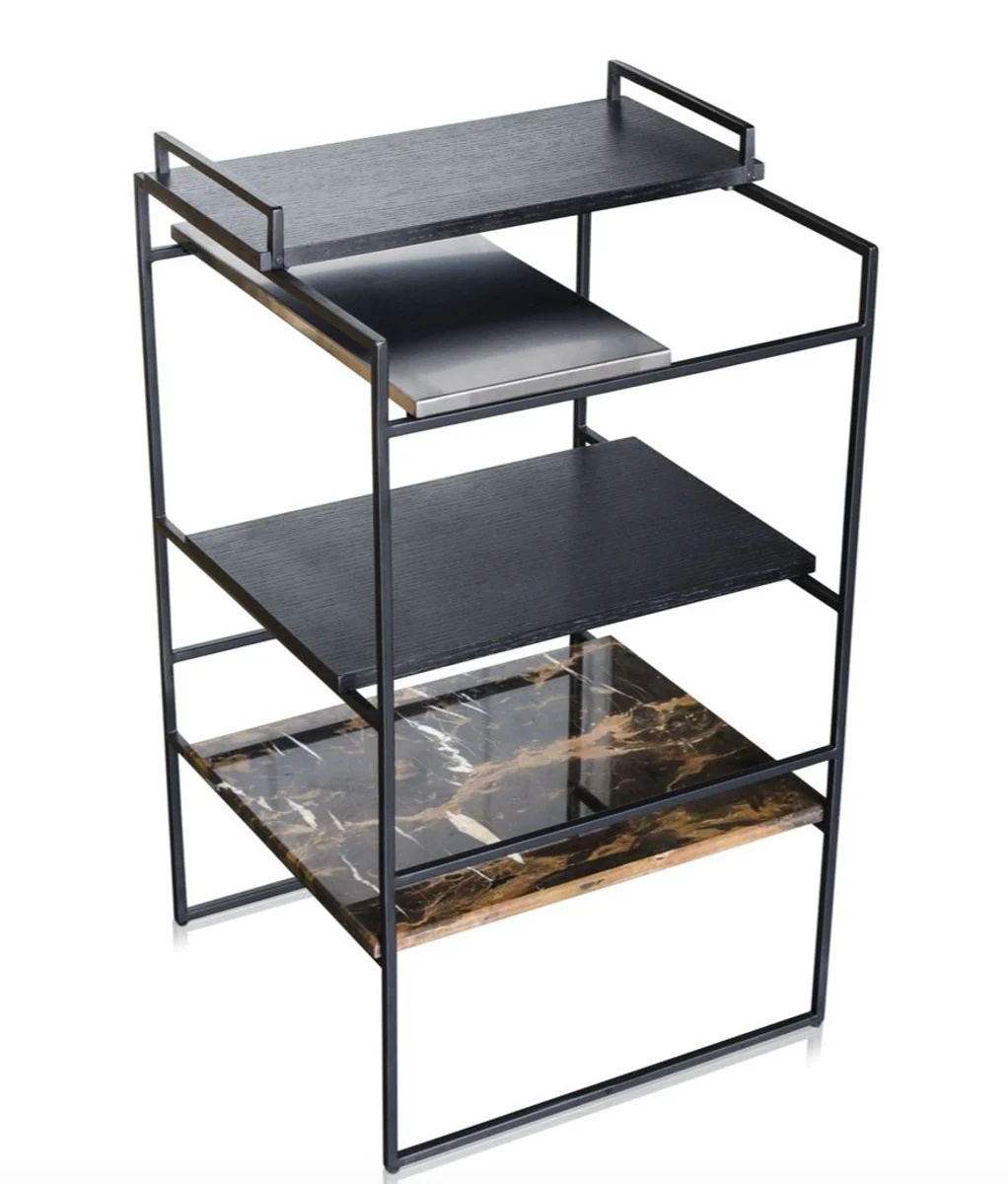 Luxury designer side table black 45 x 45 x H. 80.5 cm - designer furniture