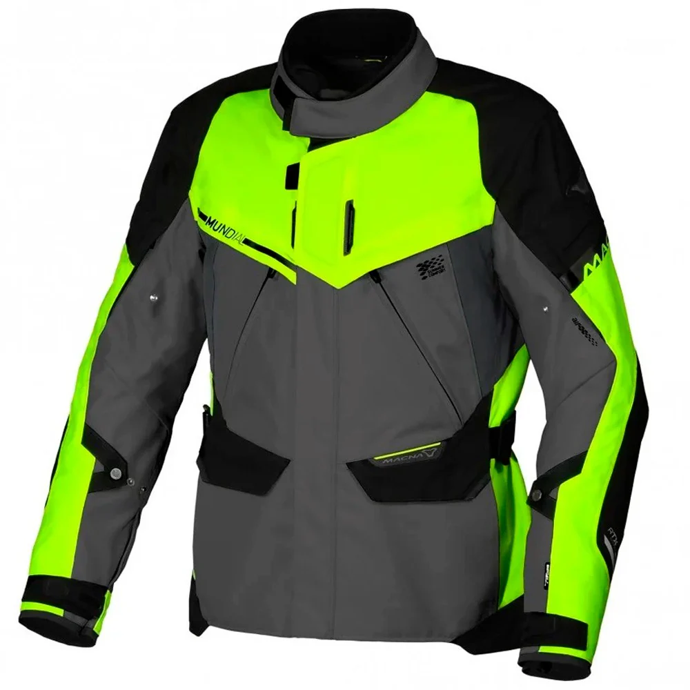 CHAQUETA 4 ESTACIONEN MACNA MUNDIAL - GRIS / AMARILLO