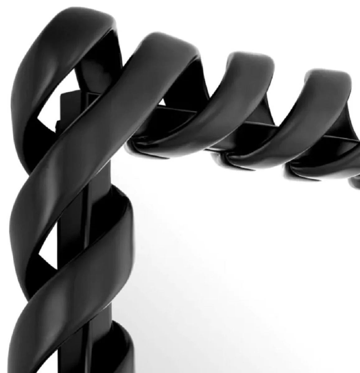 Luxury mahogany mirror black H. 141 cm