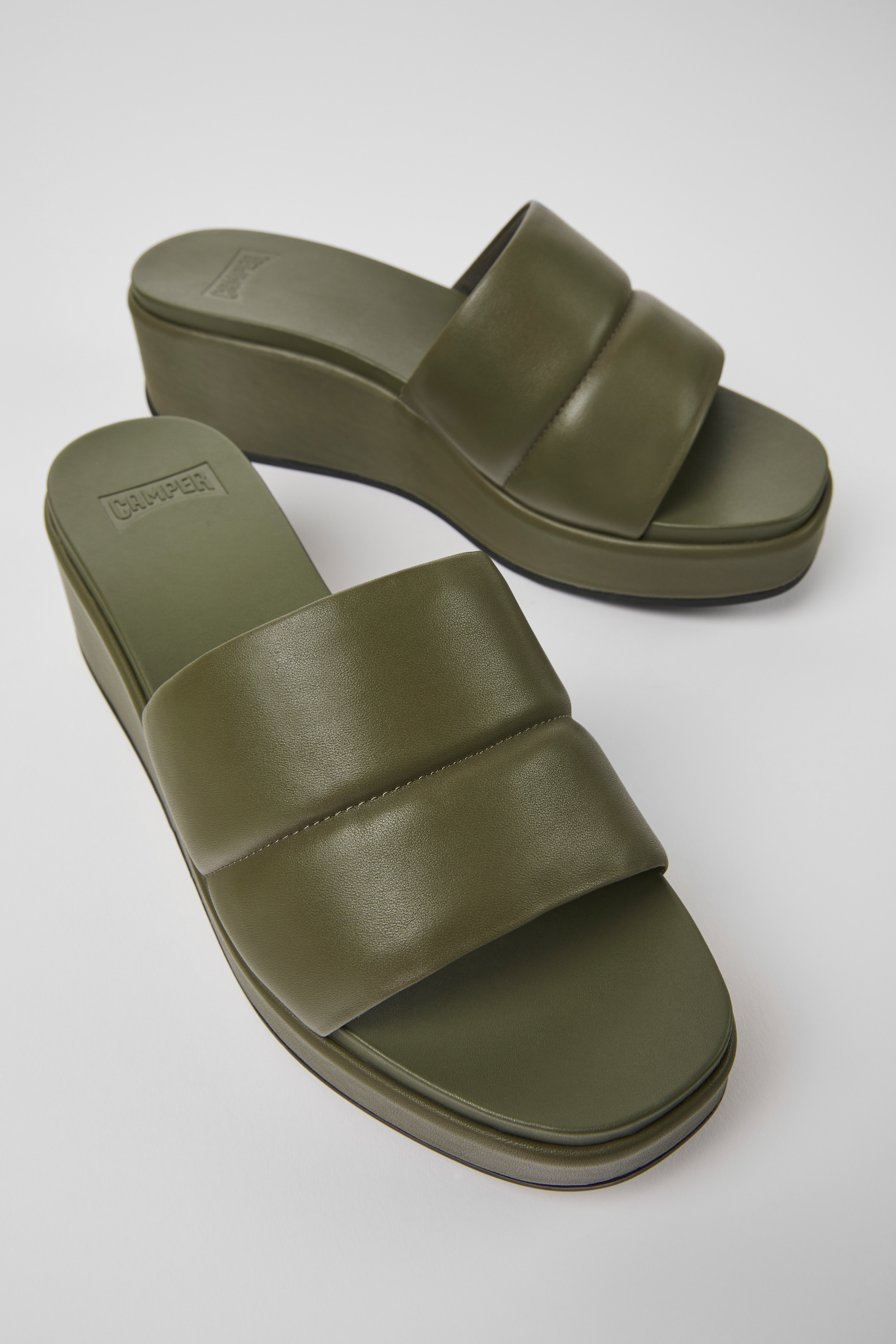 Misia - Grüne Leder Sandalen für Damen
