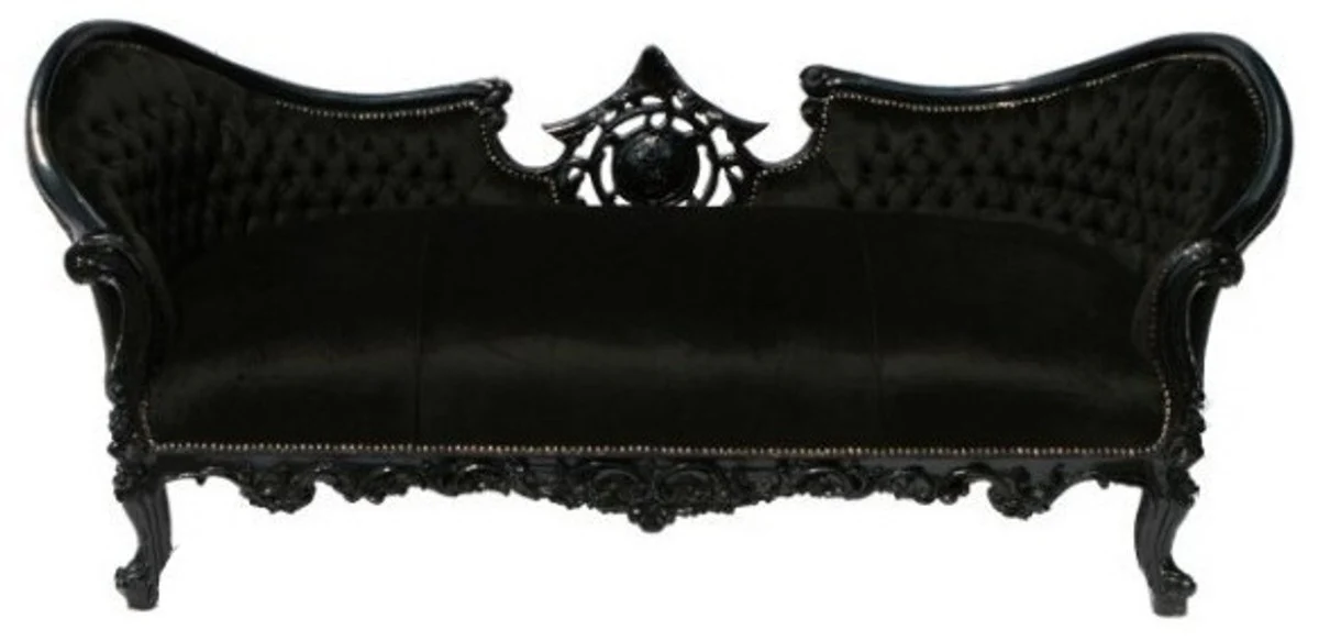 Baroque Sofa Vampire Black/Black - Limited Edition - Lounge Couch