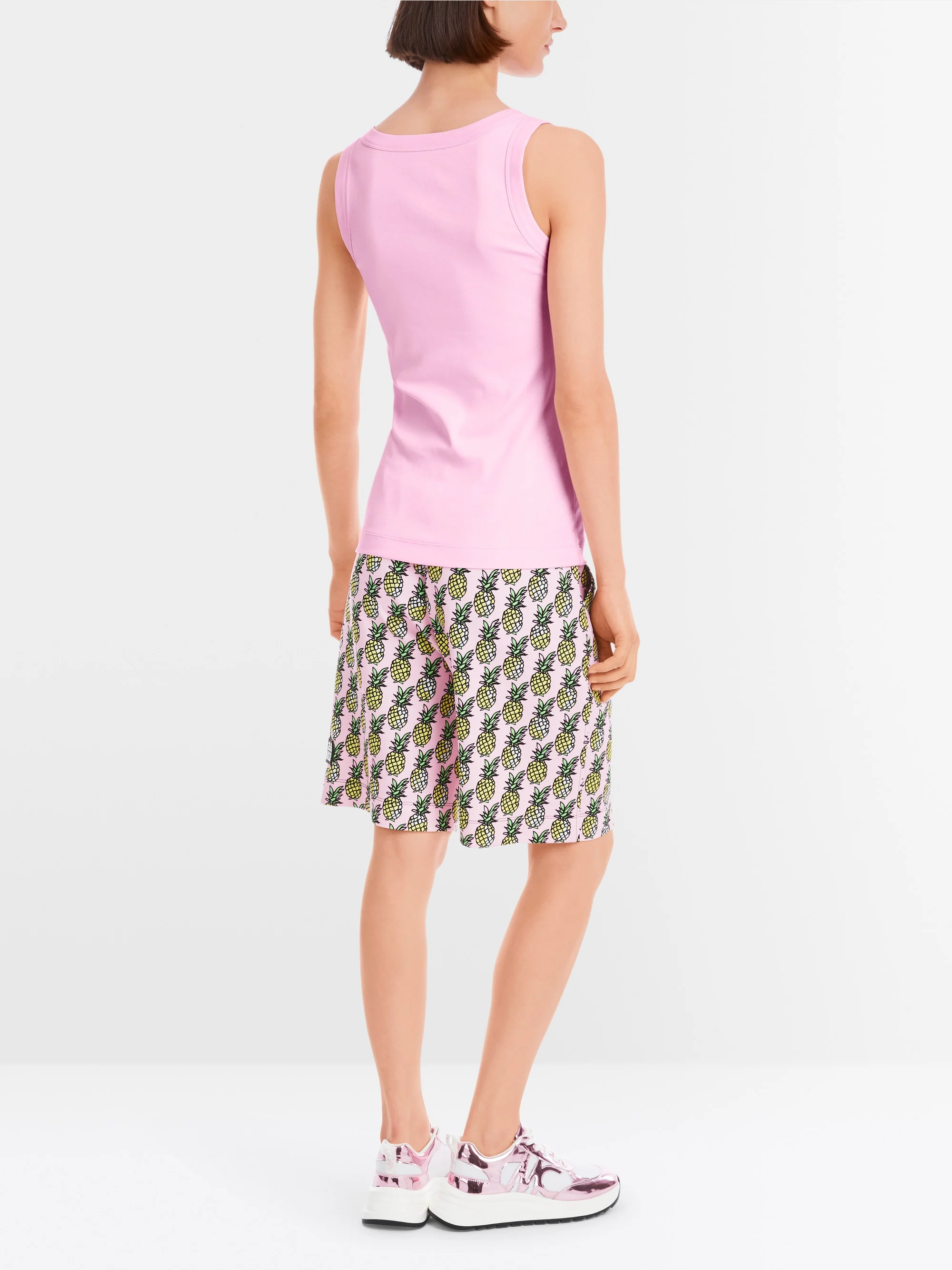 Marc-Cain Ärmelloses Top aus Baumwollripp