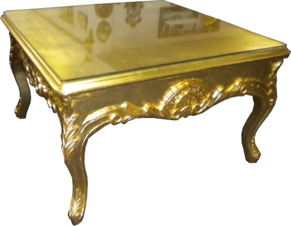 Baroque side table gold - couch table - living room table - coffee table
