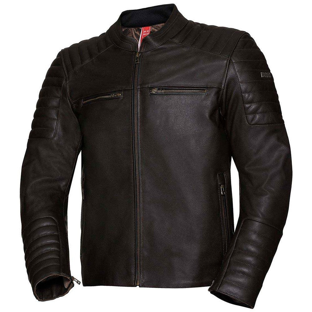 CHAQUETA PIEL IXS LD CLASSIC - MARRON