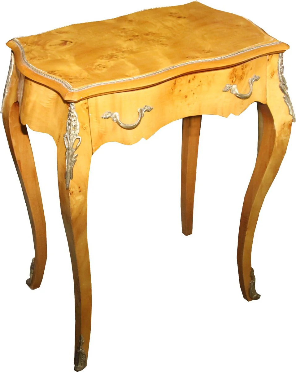 Baroque side table model mahogany light brown 59 x 73 cm - Baroque telephone table