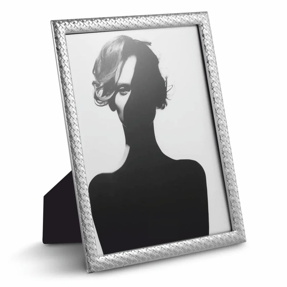 Luxus Metall Bilderrahmen Silber H. 28 cm - Deko Accessoires