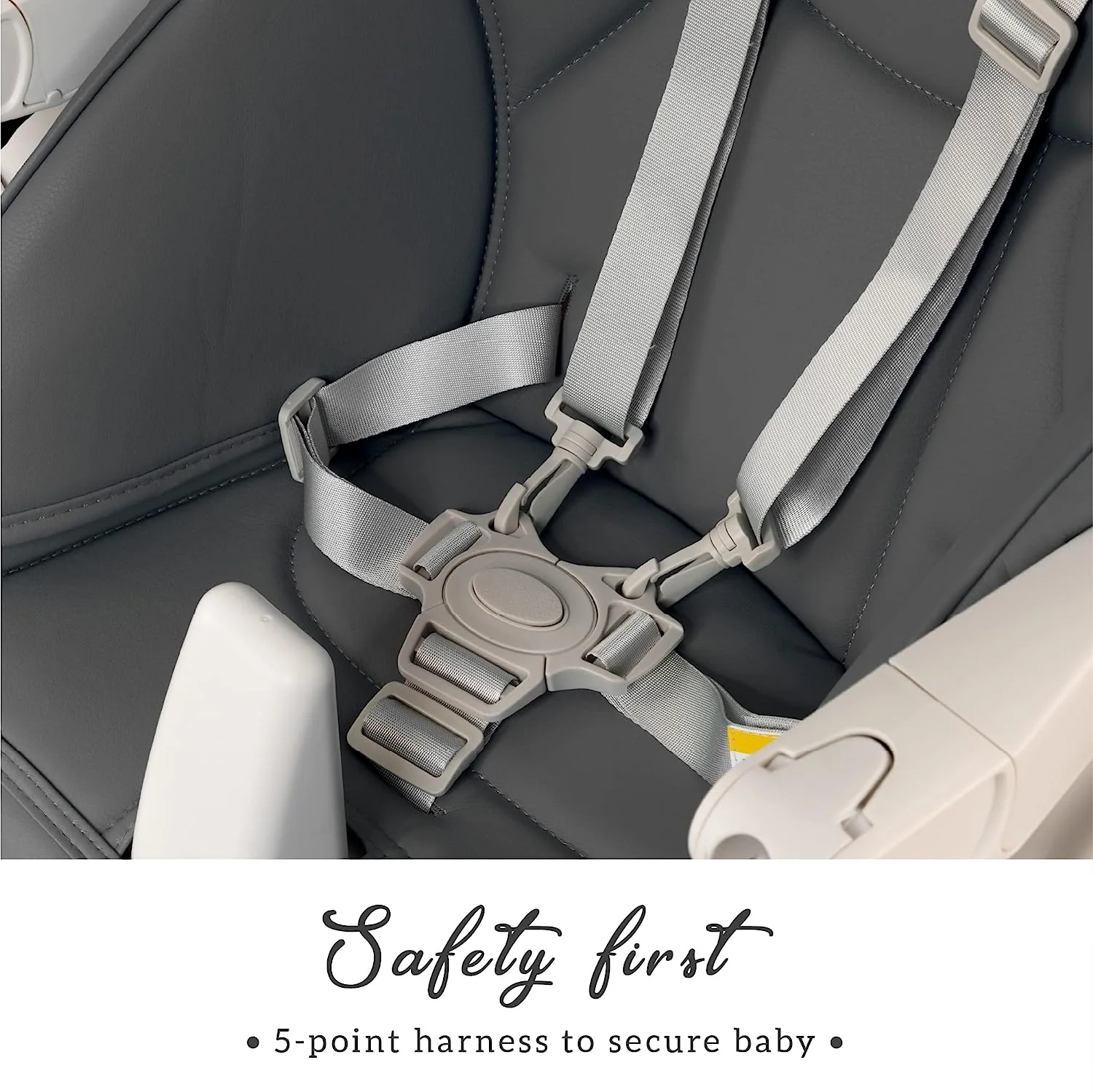 Hochstühle für Babys und Kleinkinder – Dunkelgrauer Silla para Comer de Bebe – Babyhochstuhl in 7 verschiedenen Höhen verstellbar