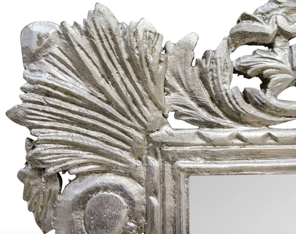 Baroque mirror silver 110 x H. 193 cm - antique style wall mirror