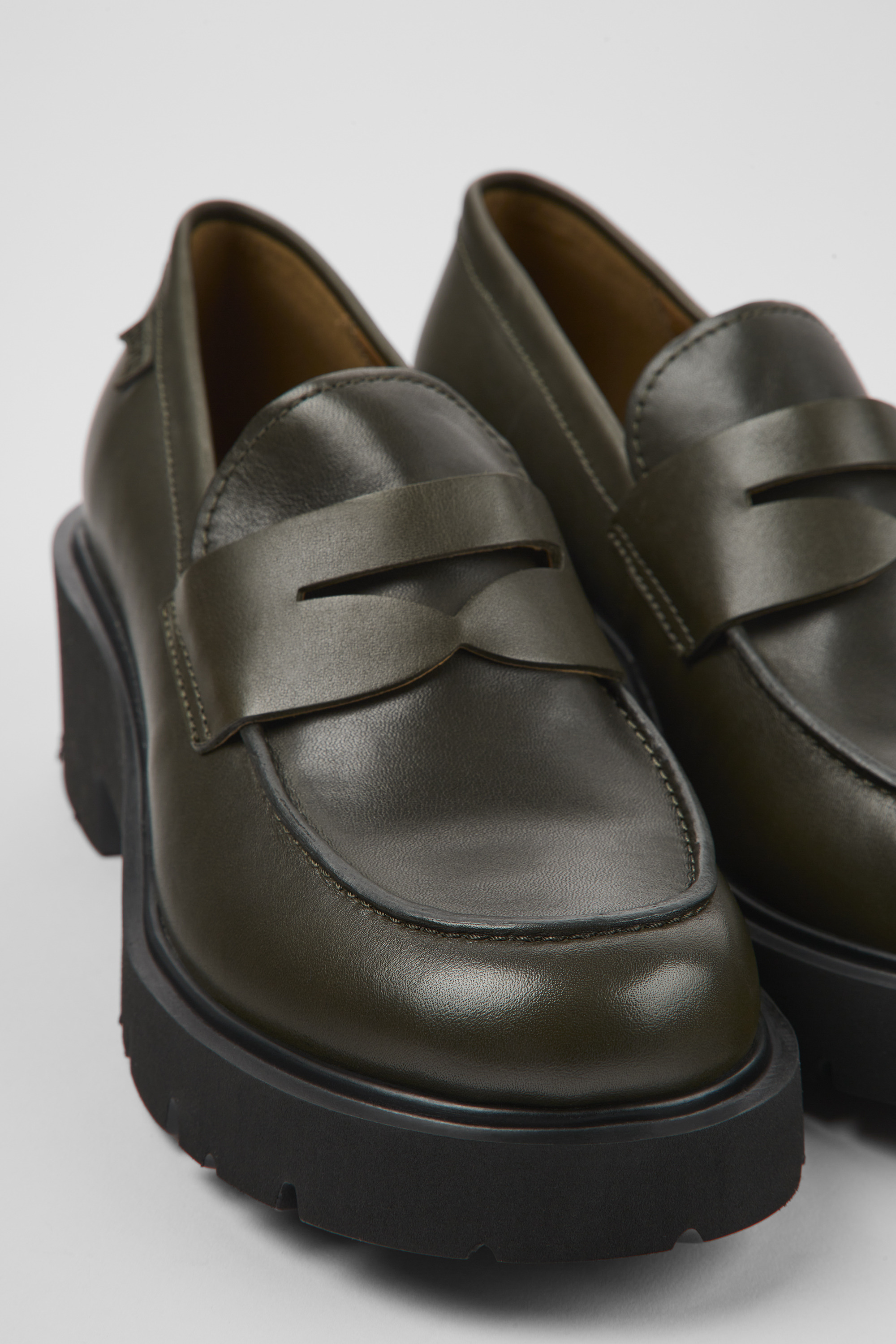 Milah - Grüne Lederschuhe für Frauen