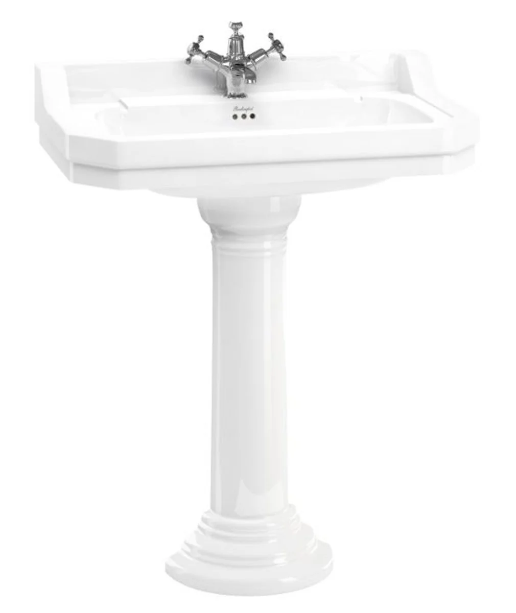 Luxury porcelain washbasin with base 80 x 51 x H. 95 cm - Luxury Collection