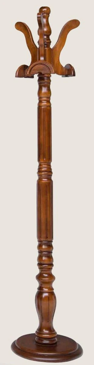 Luxury coat rack brown Ø 36 x H. 178 cm - Solid wood clothes rack - Cloakroom furniture - Hotel furniture - Luxury quality - Made in Italy