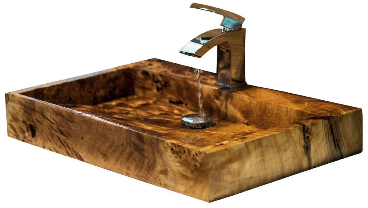 Luxury solid wood washbasin brown - various sizes