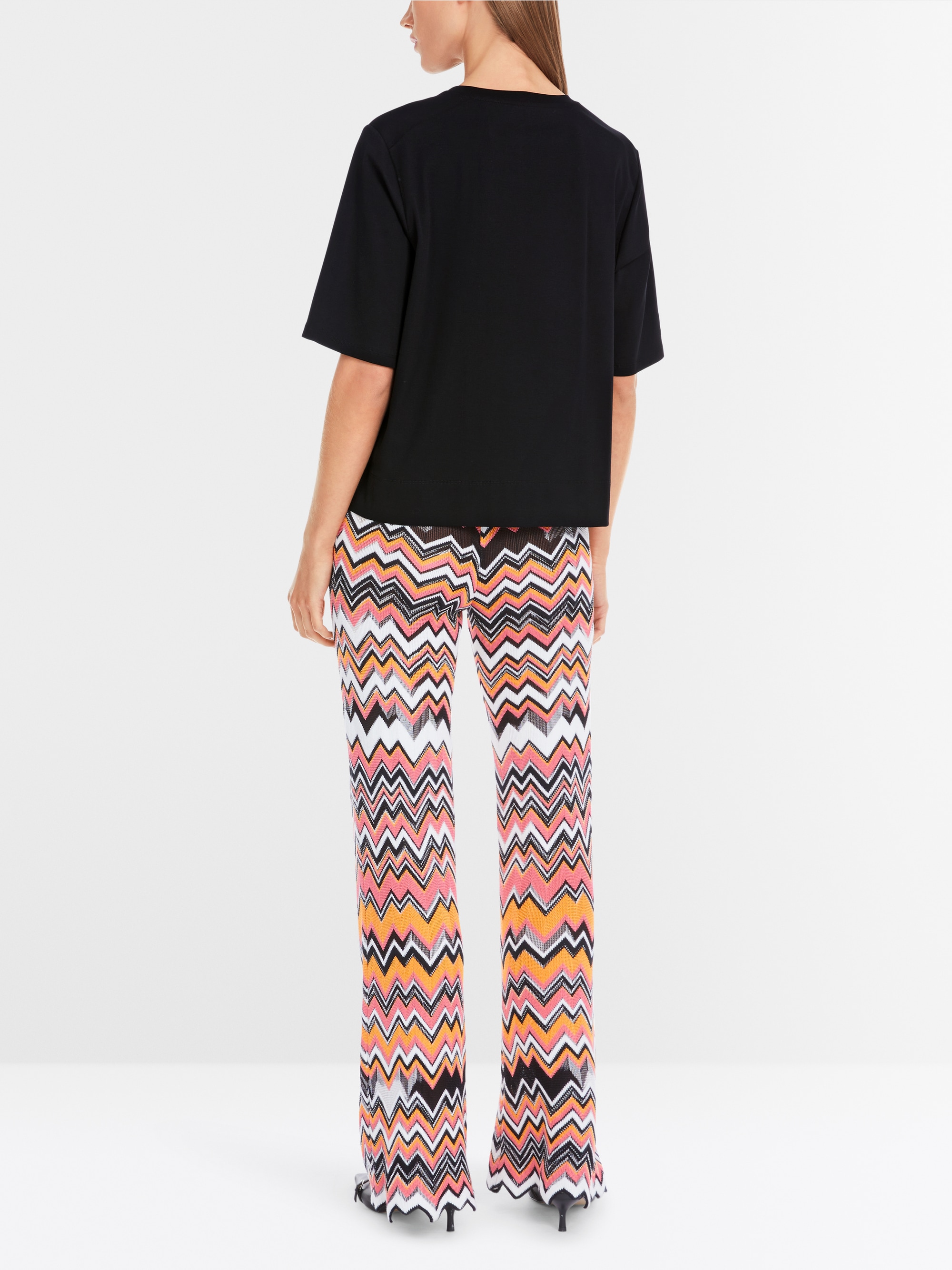 Marc-Cain T-Shirt mit zarter Spitze