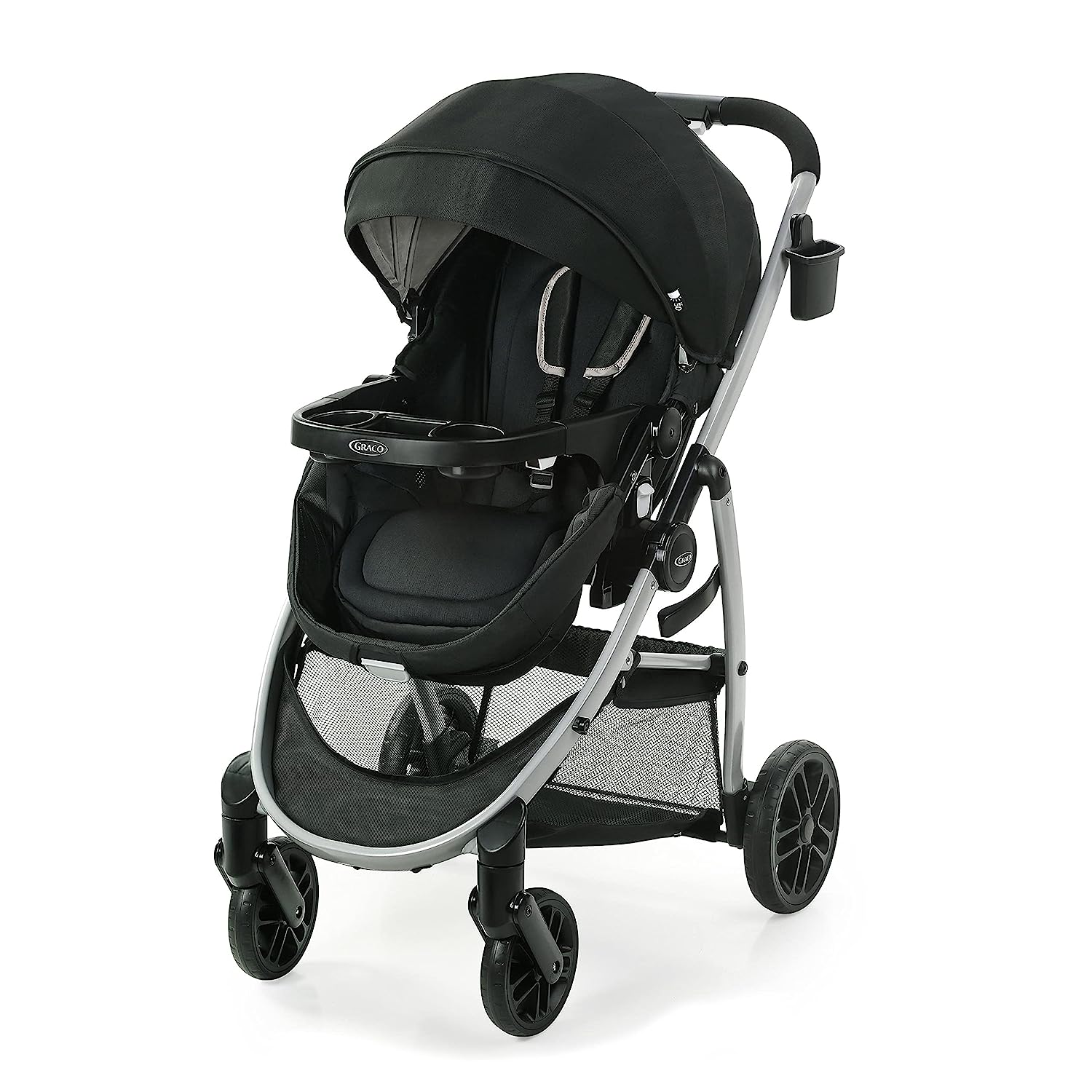 Graco-Modi Pramette-Roller, Baby-Roller mit wahrem Pram-Modus, reversible Sitz, Einhand-Falte, Extra-Speicher, Kinderbahn, Pierce
