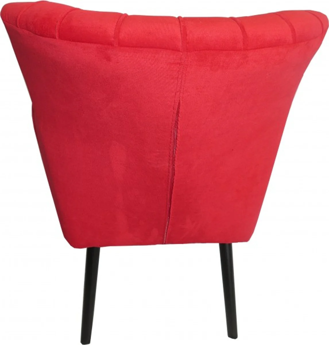 Retro Salon Sessel Rot / Schwarz - Cocktailsessel 60er Jahre Stuhl