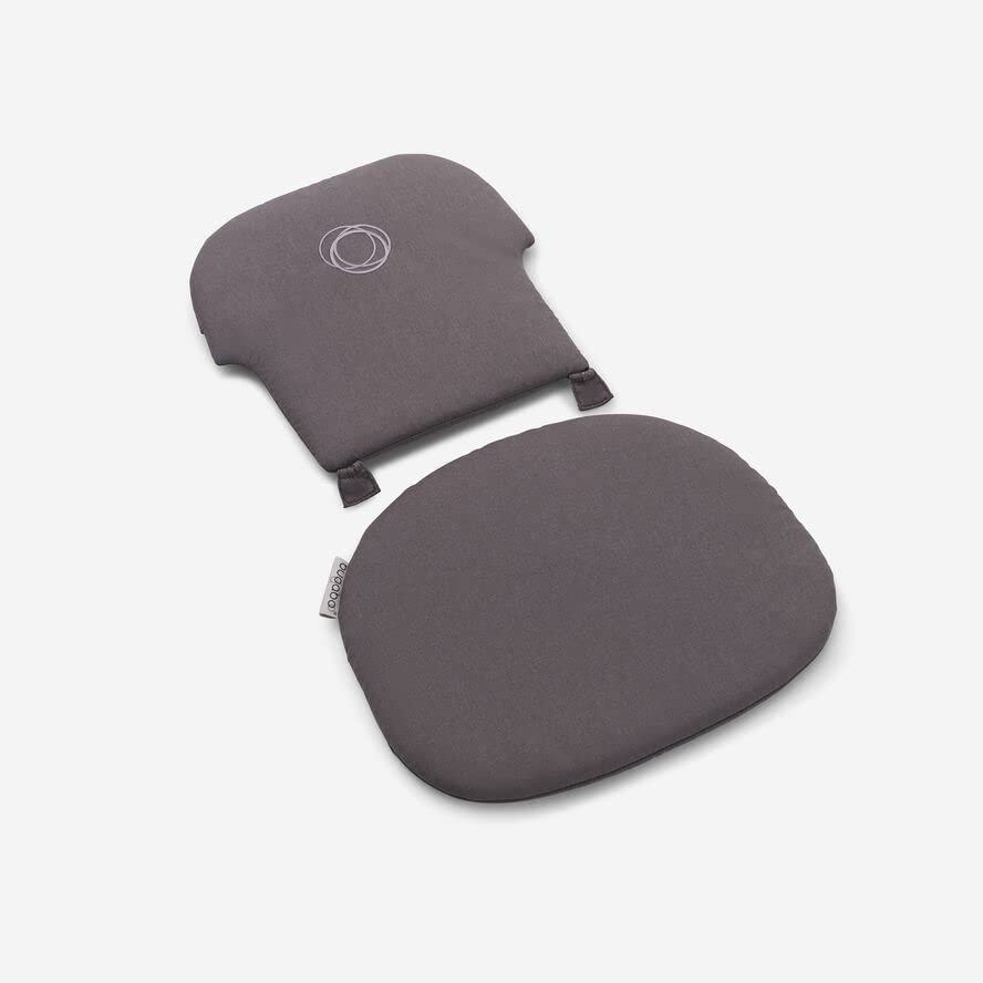 Bugaboo Giraffe Baby Kissen Set für Giraffe Stuhl Baby Set, Rückenlehne und Sitz, Stormy Grey
