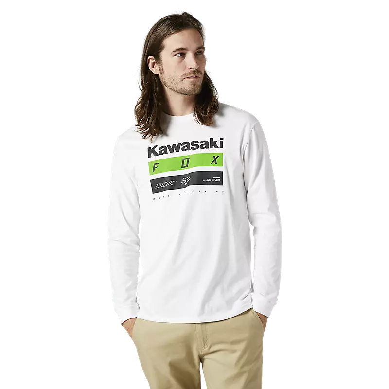Kawasaki Streifen lange Ärmel Premium Tee