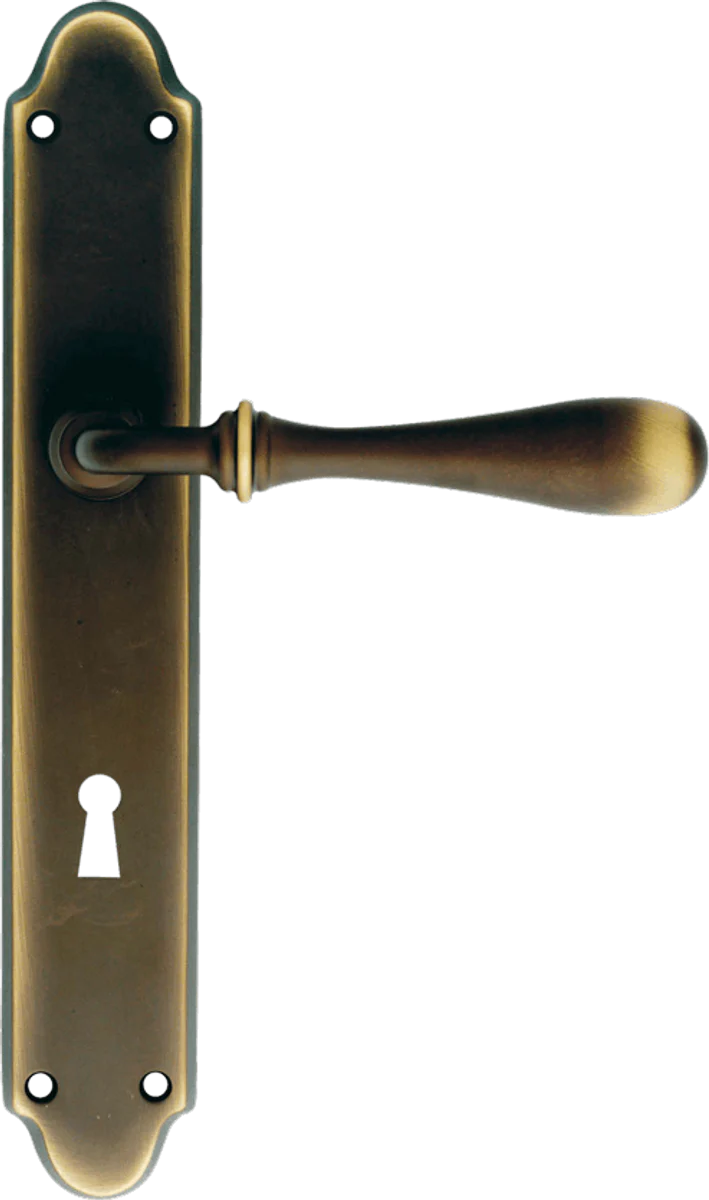 Baroque Door Handle Set French Antique Style - Brass Doorknobs - Made in Italy