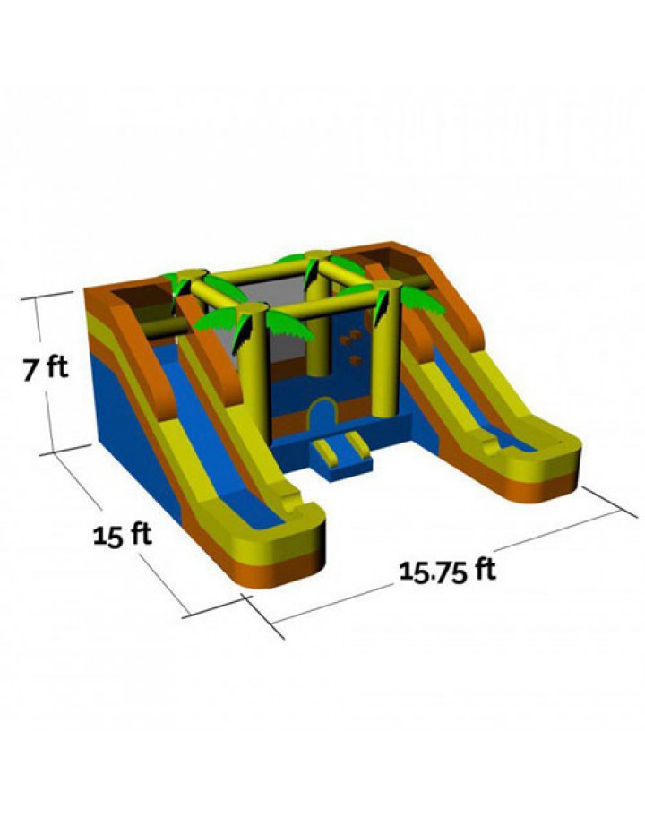 Rainforest Rapids Kommerzieller aufblasbarer Combo
