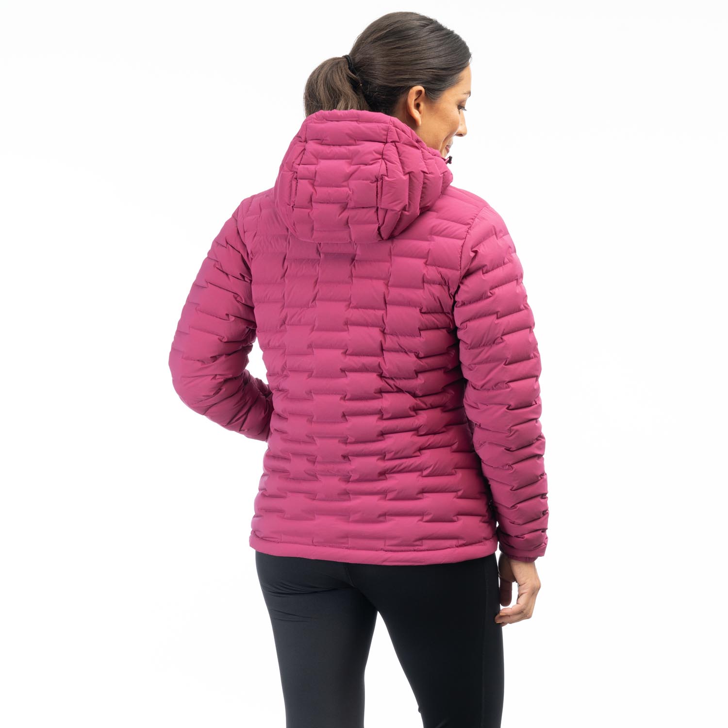 Luna stretch down jacket with hood