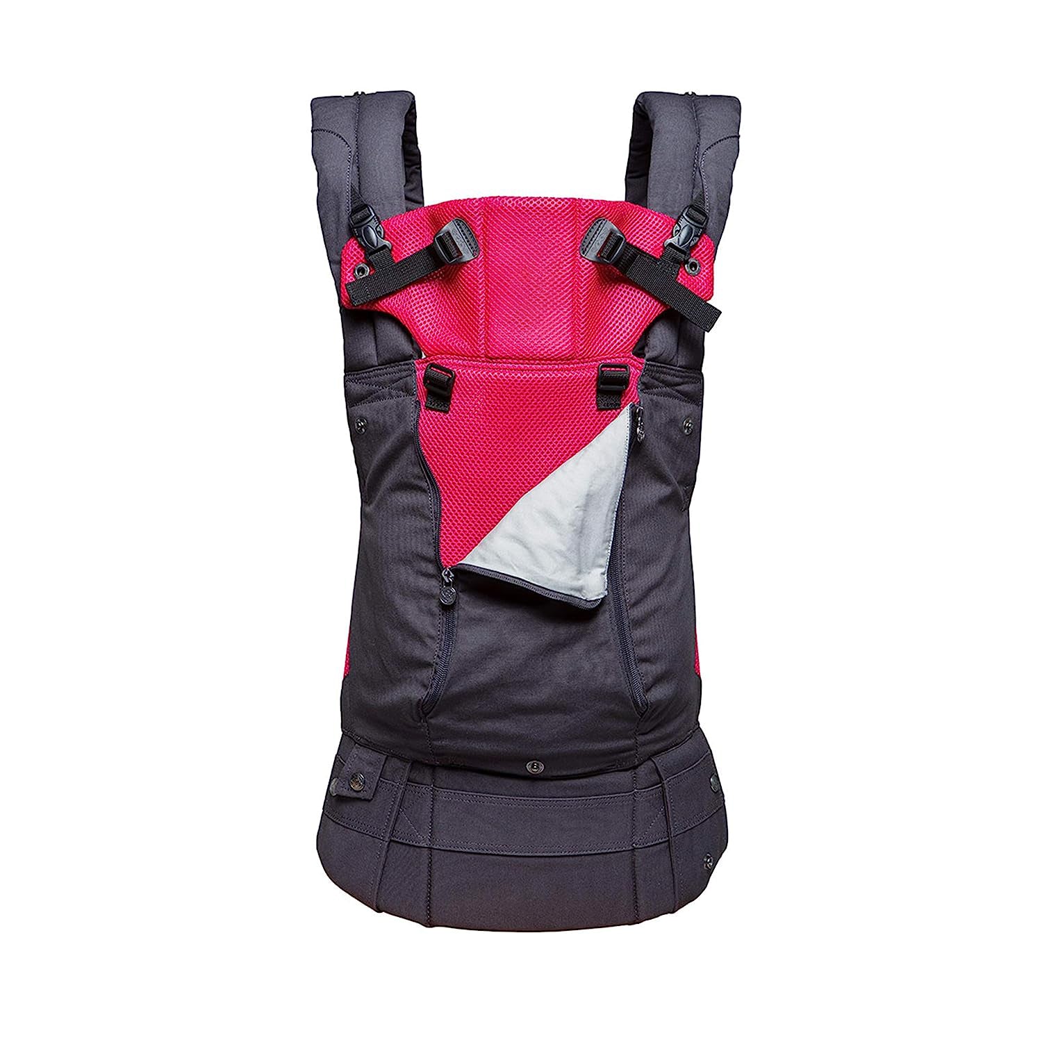 Complete All Seasons Ergonomische 6-in-1-Babytrage für Neugeborene bis Kleinkinder – mit Lordosenstütze – für Kinder von 3–20 kg – 360-Grad-Babytragemöglichkeit – nach innen und außen gerichtet – Stein