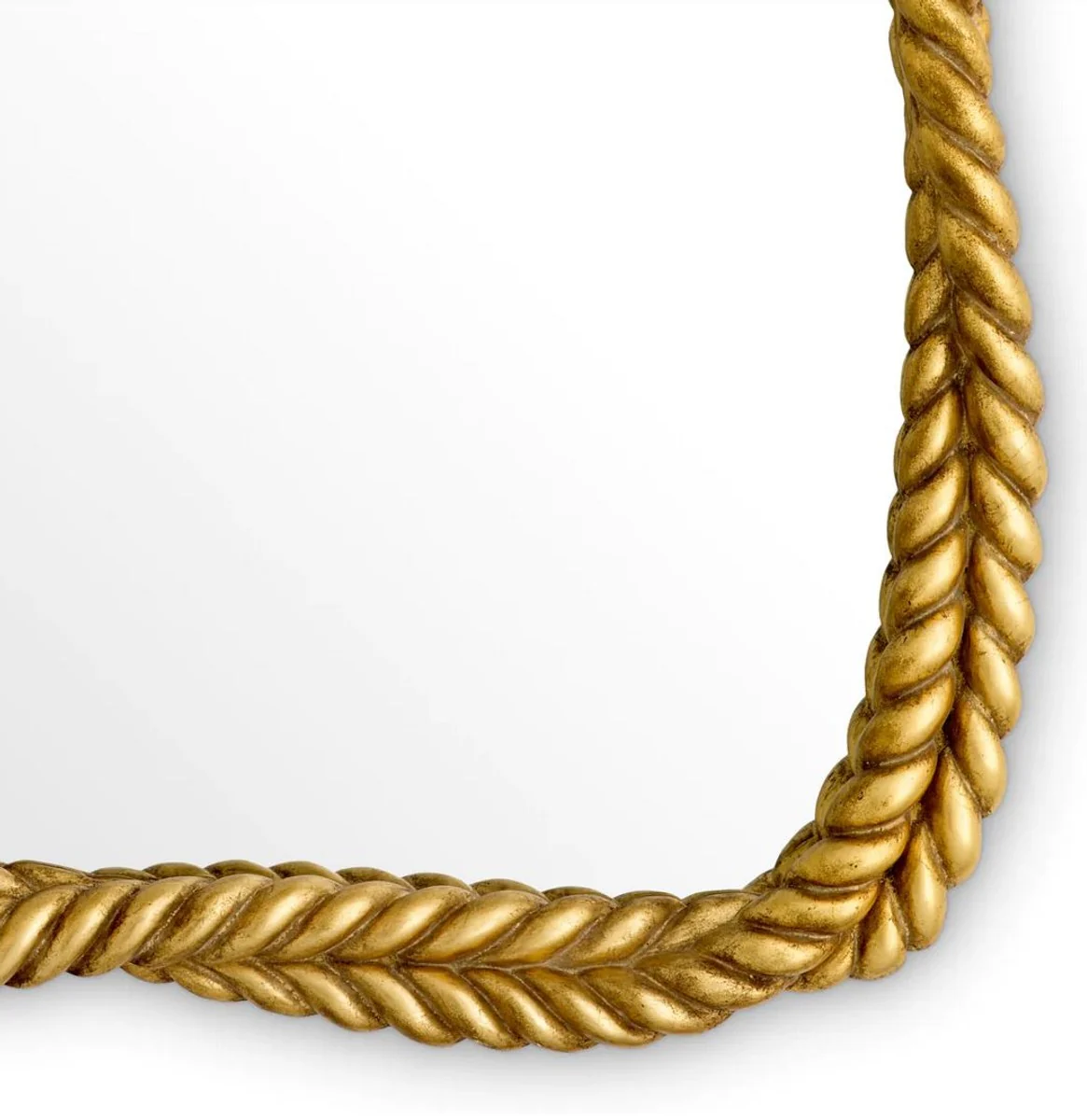 Luxury mahogany mirror antique gold H. 121 cm