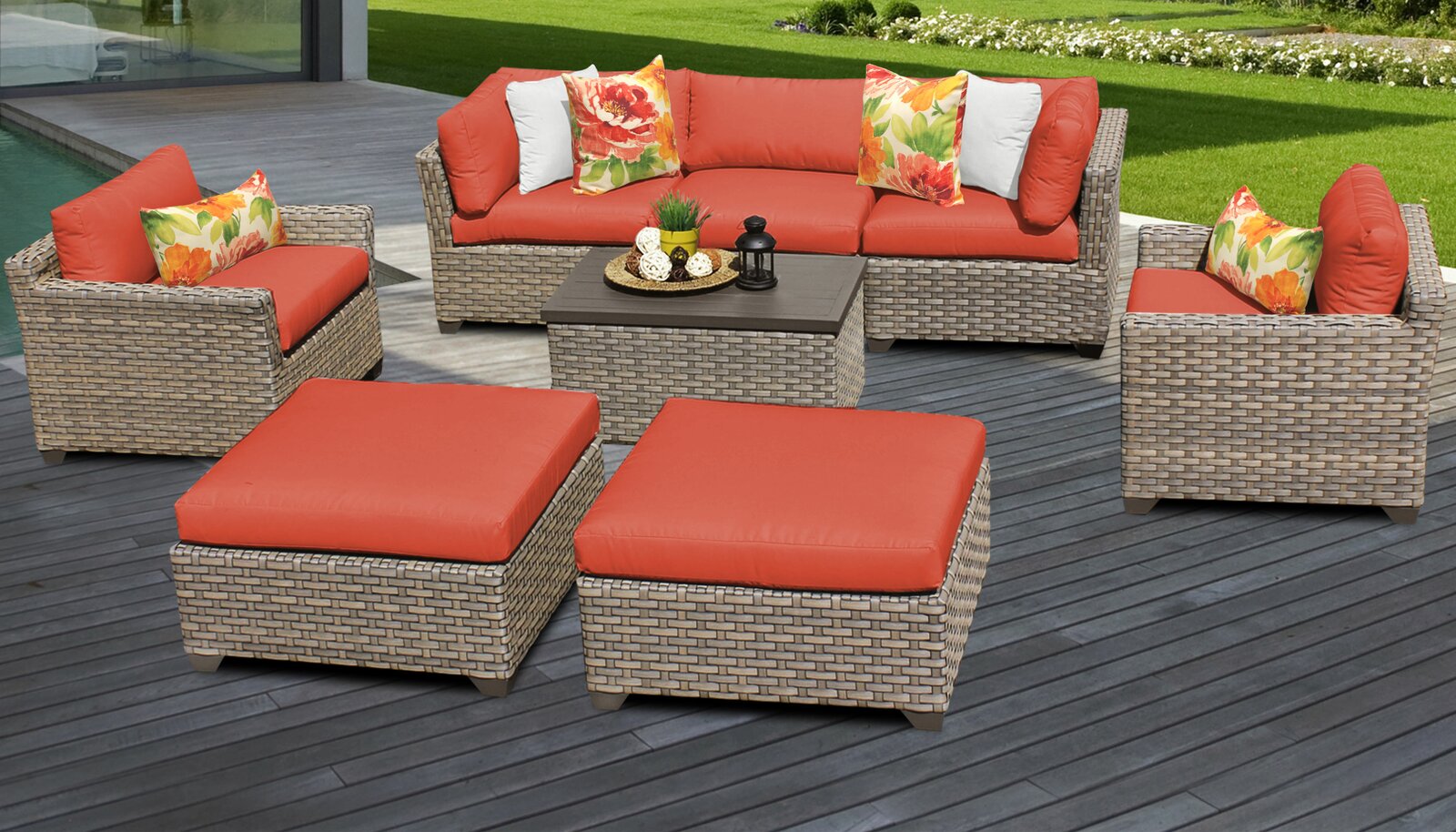 Rochford 7 - Person Sitzgruppe mit Kissen