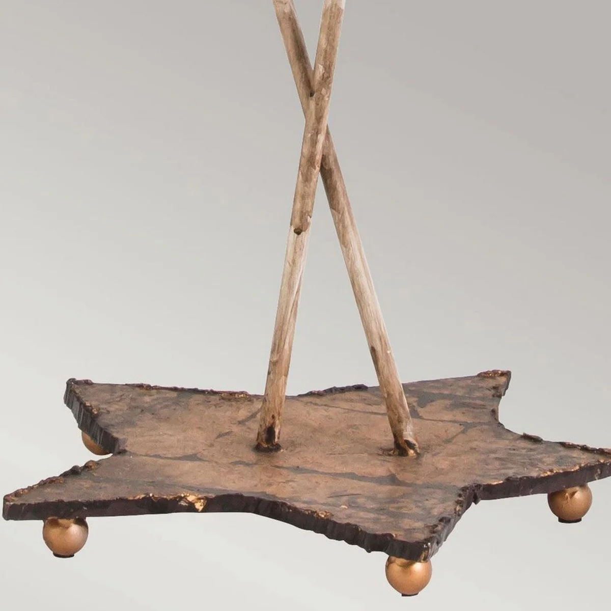 Luxury double table lamp silver / cream H. 102.7 cm - Luxury Lights