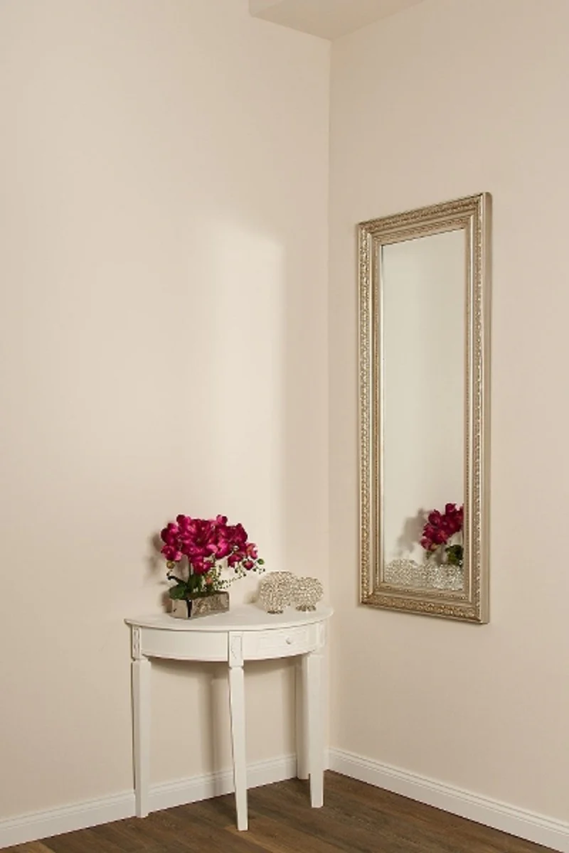 Baroque wall mirror silver 60 x H. 150 cm - handmade mirror in the baroque style