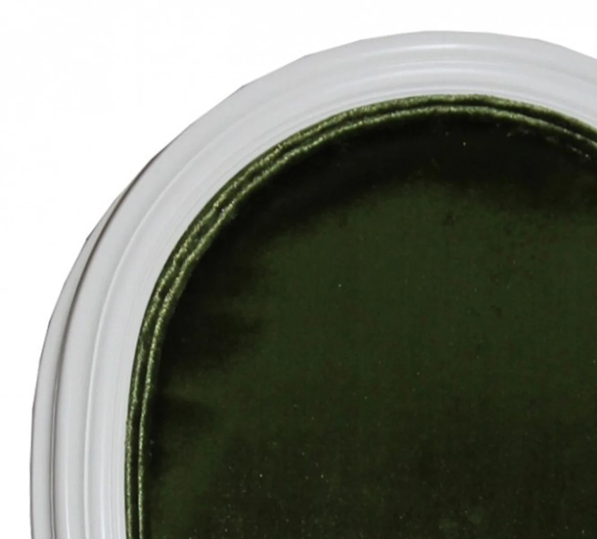 Baroque dining room chair with armrest green / white - designer chair - luxury quality