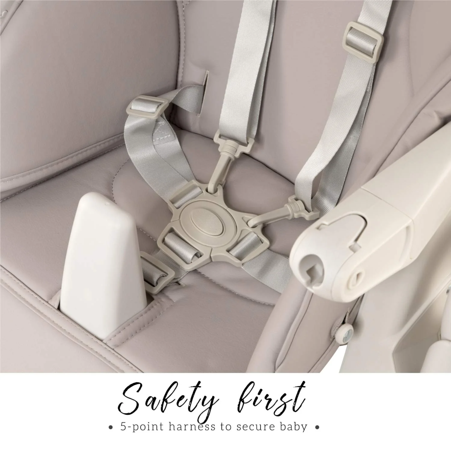 Hochstühle für Babys und Kleinkinder – Dunkelgrauer Silla para Comer de Bebe – Babyhochstuhl in 7 verschiedenen Höhen verstellbar