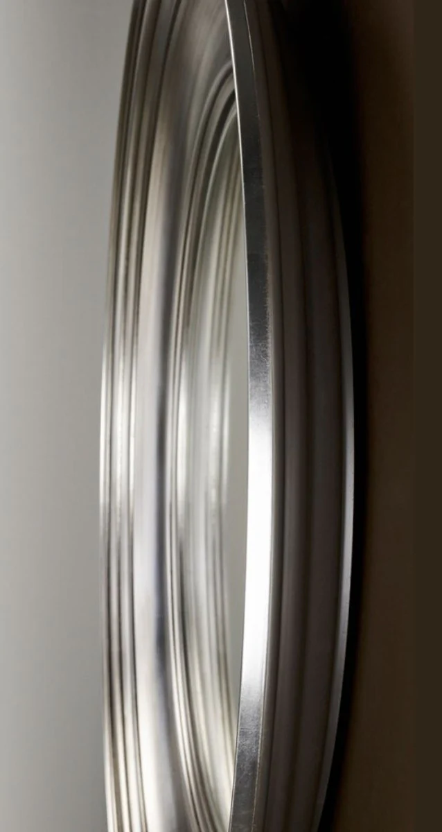 Luxury living room mirror silver Ø 102 cm - living room wall mirror