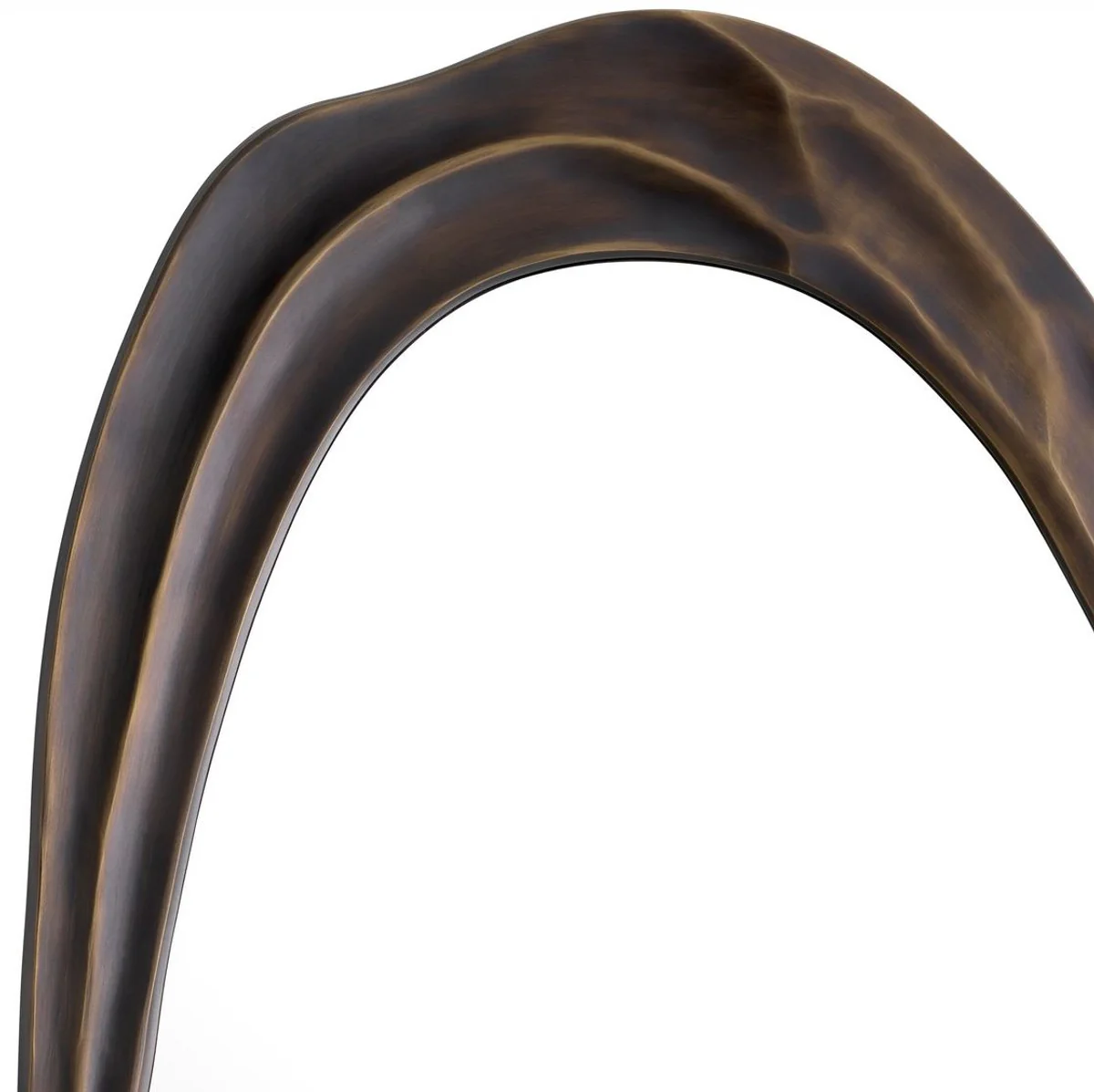 Luxury wall mirror bronze 71.5 x 4 x H. 144 cm - aluminum living room mirror - bedroom mirror - cloakroom mirror - luxury furniture - luxury interior