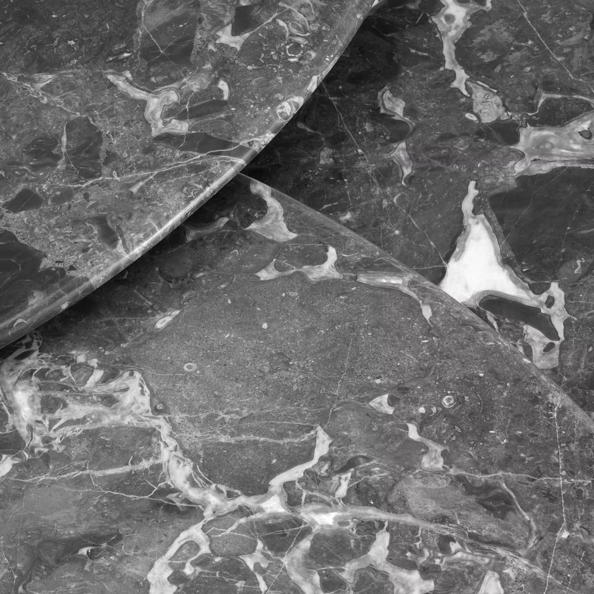 Luxury coffee table set of 3 brass / gray - brass living room tables with marble top - living room furniture - hotel furniture - luxury quality