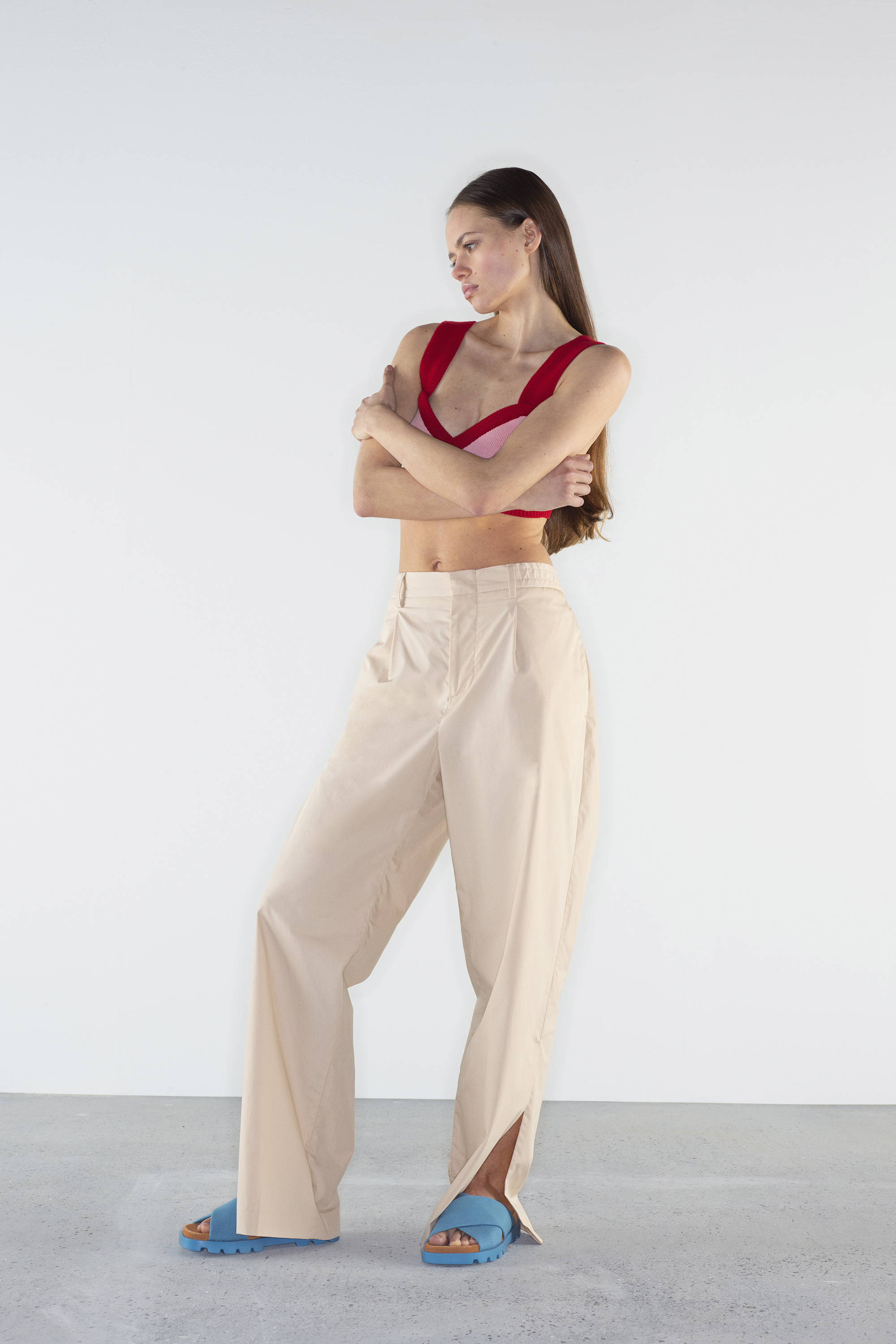 Brutus Sandal - Blau recycelte Baumwollsandalen für Frauen