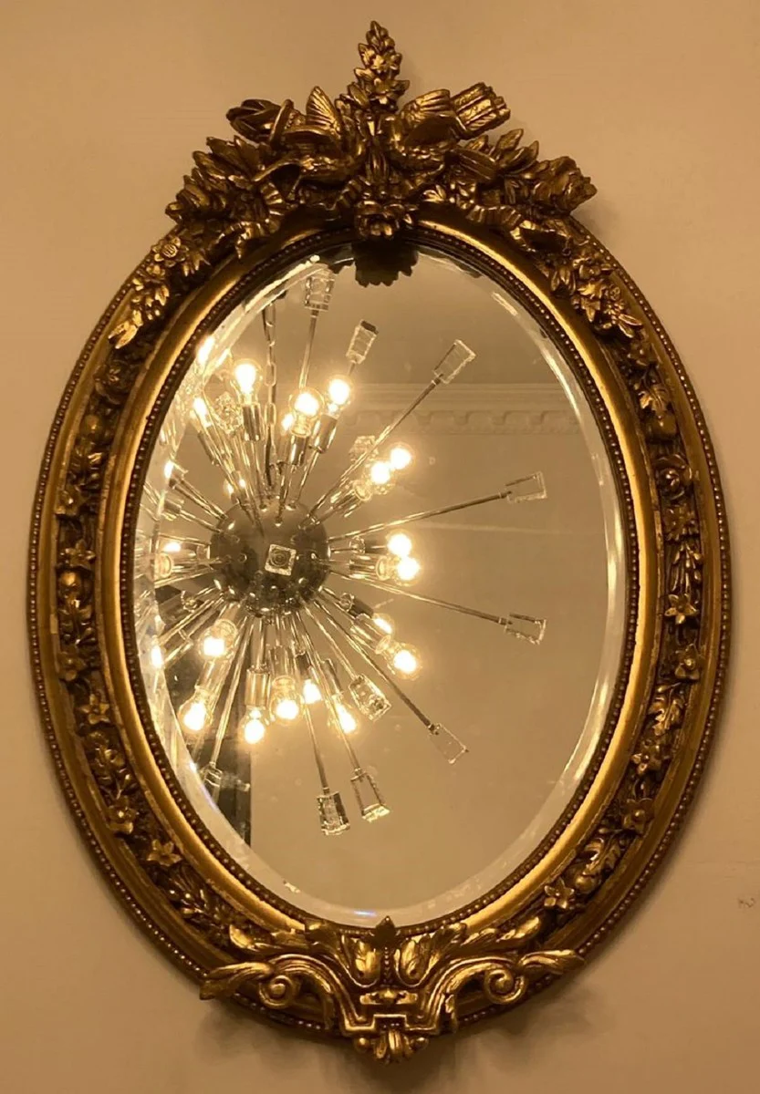 Baroque mirror gold - magnificent wall mirror with elegant decorations - handmade baroque wardrobe mirror - baroque style wall mirror - baroque furniture - noble and magnificent