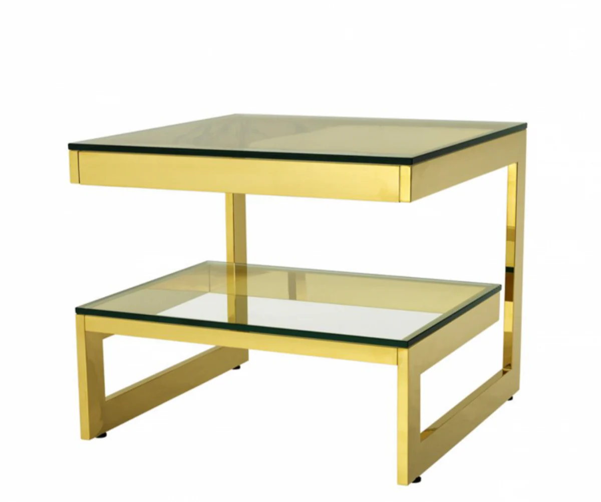 Luxury Art Deco Designer Side Table Gold - Hotel Table Furniture