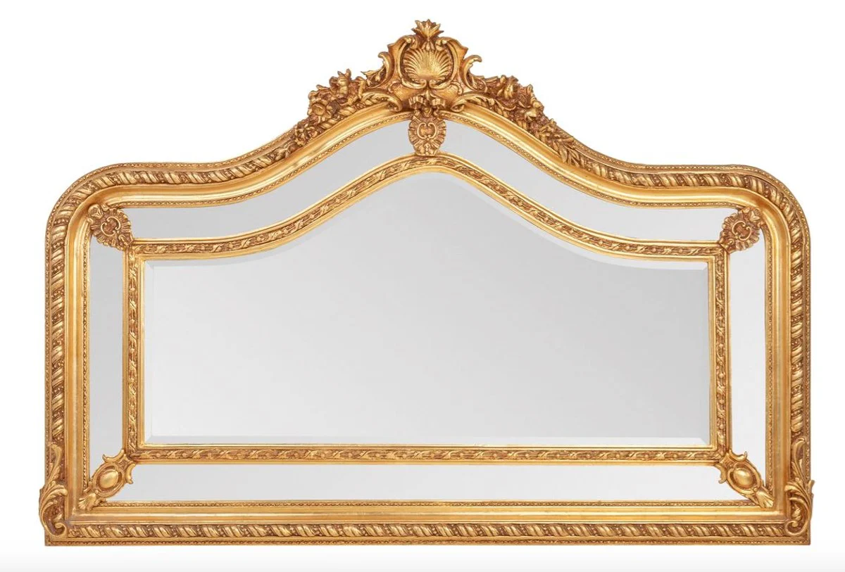 Magnificent Baroque mirror gold 125 x 190 cm - antique style - heavy version